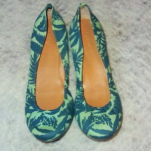 J Crew Flats Floral Print Size 9